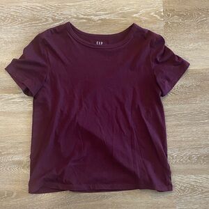 GAP Deep Burgundy Tee - tall length